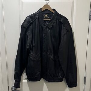 Men's Black Leather Jacket
